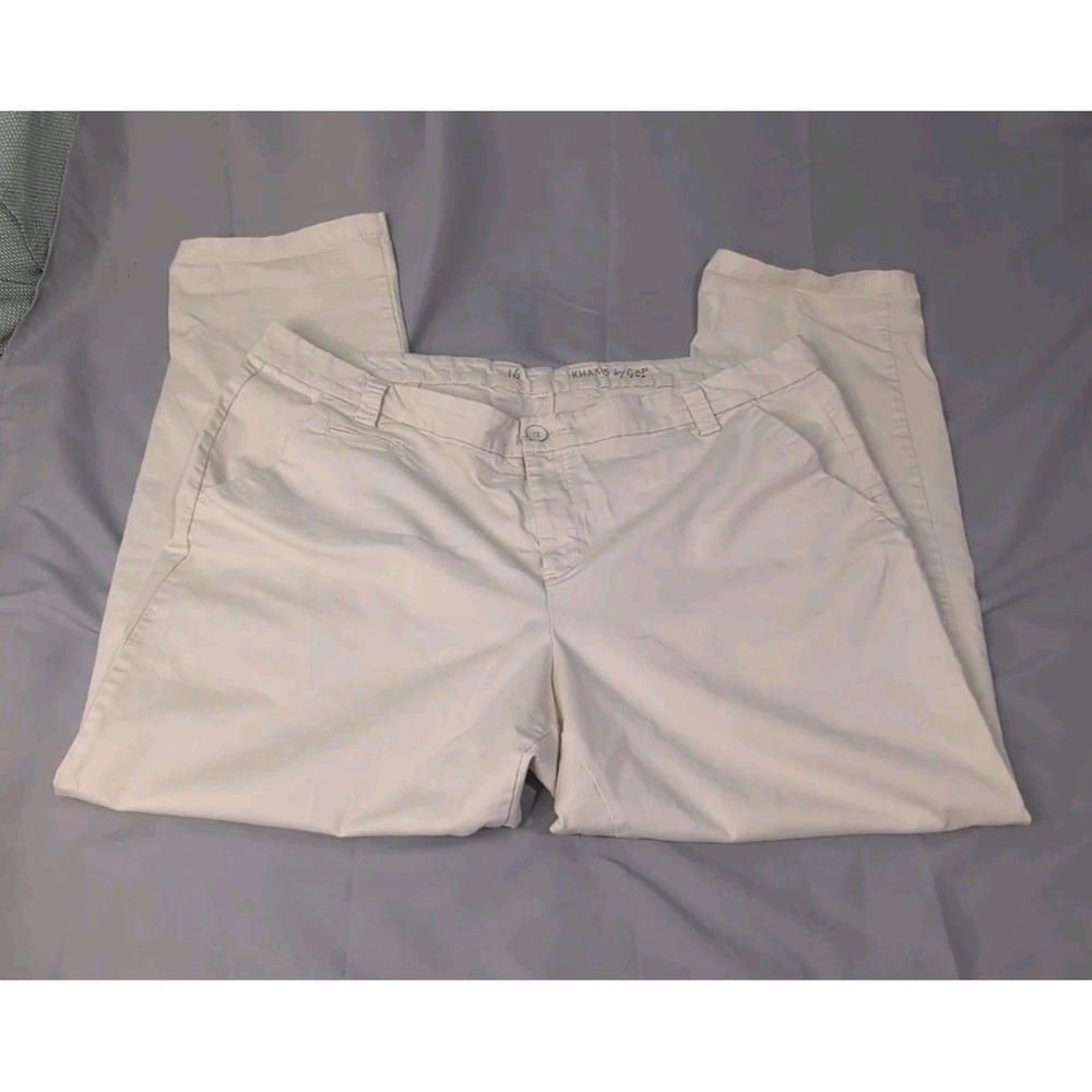 Khakis by GAP Women's Pants Size 16 Classic Chino Straight Leg Beige